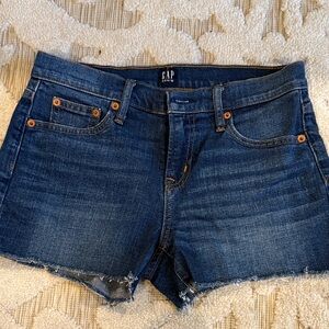 GAP Dark Blue Denim Cutoff Shorts